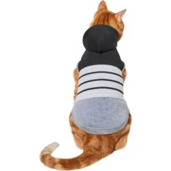Frisco Gray Striped Dog & Cat Hoodie 11 Frisco Gray Striped Dog & Cat Hoodie -Chewy 317305 PT2. AC SS1800 V1646434346