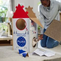 Frisco Spaceship Cardboard Cat House, 2-Story 11 Frisco Spaceship Cardboard Cat House, 2-Story -Chewy 317721 PT3. AC SS1800 V1688677248
