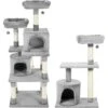 Frisco 61-in Faux Fur Cat Tree & Condo & Frisco 38-in Cat Tree With Condo, Top Perch & Toy -Chewy 318964 MAIN. AC SS1800 V1630360923