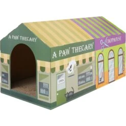 Frisco Halloween A-Paw-Thecary & Chop House Cardboard Cat House With Catnip
