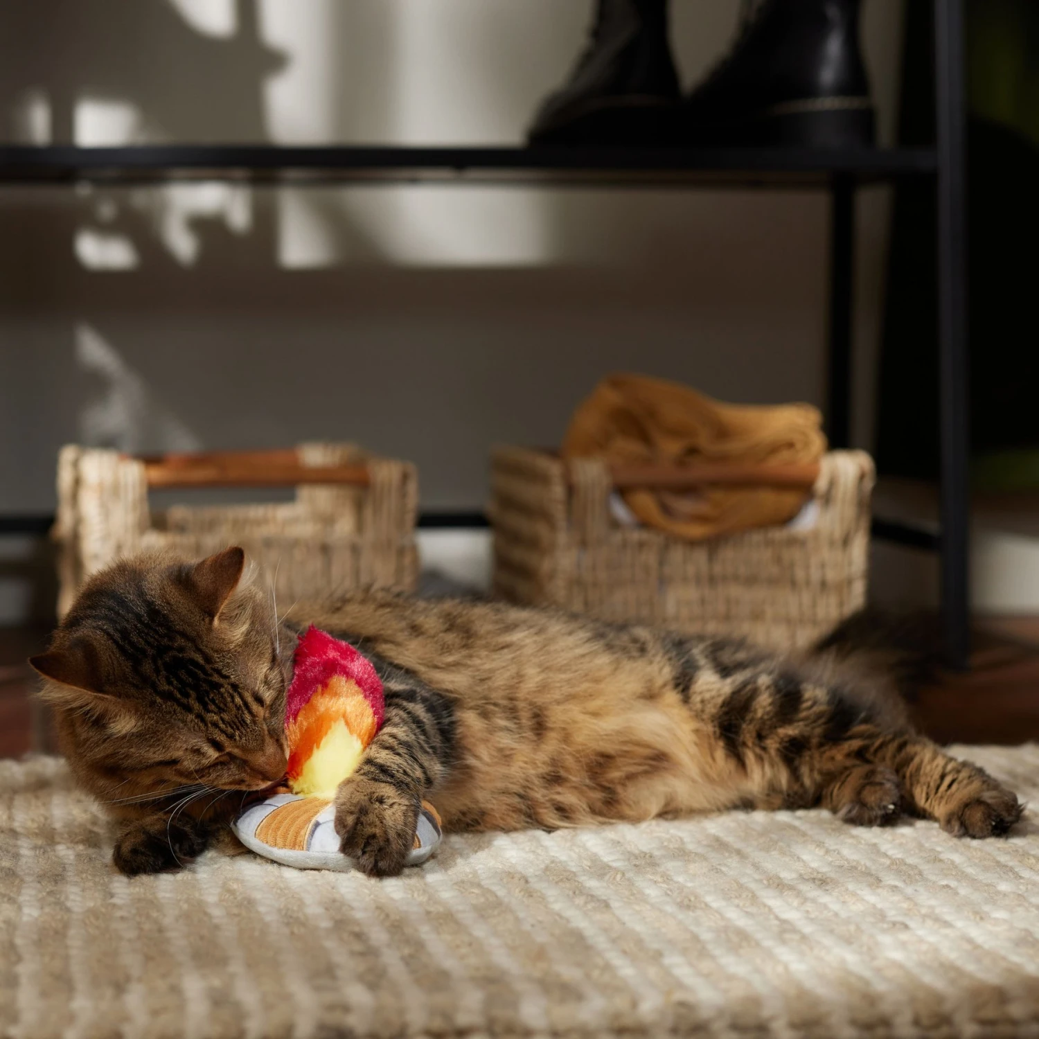 Frisco Fall Campfire Plush Cat Toy With Catnip 5 Frisco Fall Campfire Plush Cat Toy With Catnip - Image 3