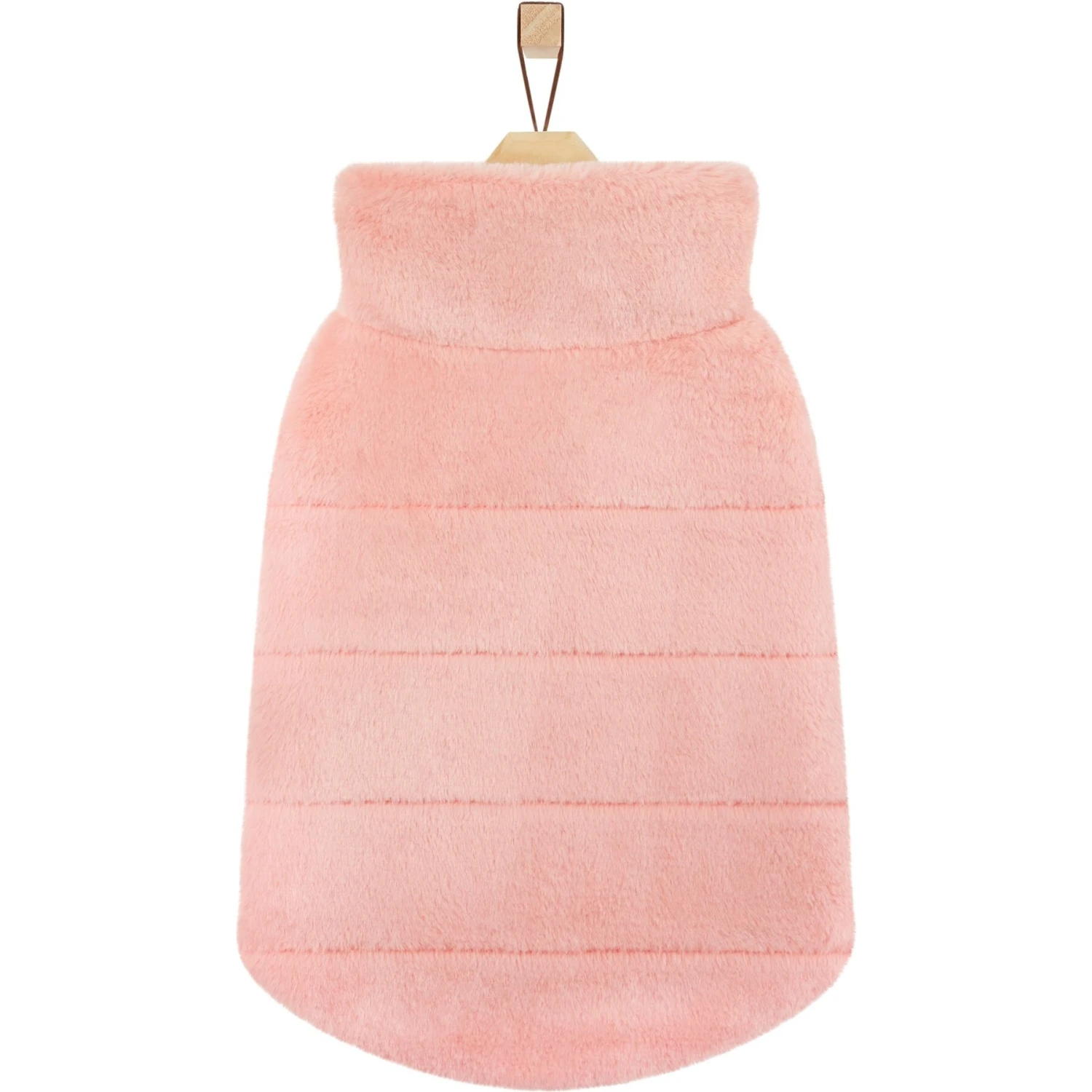 Frisco Lightweight Faux Fur Pink Puffer Dog & Cat Coat 6 Frisco Lightweight Faux Fur Pink Puffer Dog & Cat Coat - Image 4