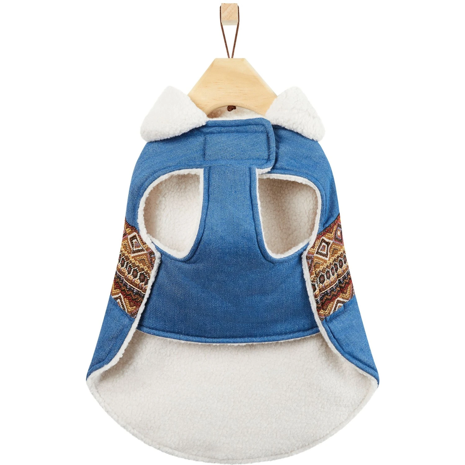 Frisco Mid-Heavyweight Western Fleece Lined Faux Zipper Dog & Cat Coat 7 Frisco Mid-Heavyweight Western Fleece Lined Faux Zipper Dog & Cat Coat - Image 5