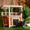 Frisco Outdoor Wooden Cat House With Balcony & Step Ladder 2 Frisco Outdoor Wooden Cat House With Balcony & Step Ladder -Chewy 361012 MAIN. AC SS1800 V1659972526