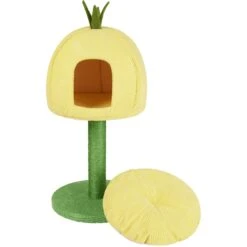 Frisco Pineapple 33.5" Plush Cat Scratching Post And Condo 10 Frisco Pineapple 33.5" Plush Cat Scratching Post And Condo -Chewy 371361 PT3. AC SS1800 V1664373498