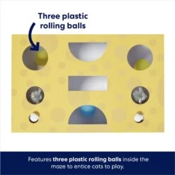 Frisco Cheese Interactive Maze Cardboard Cat Toy Box With Catnip 10 Frisco Cheese Interactive Maze Cardboard Cat Toy Box With Catnip -Chewy 506106 PT2. AC SS1800 V1671551751