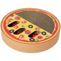 Frisco Interactive Maze & Scratch Cardboard Cat Toy With Catnip, Pizza
