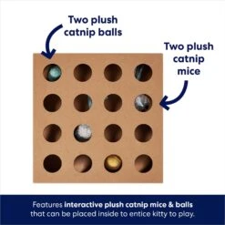 Frisco Interactive Wooden Cat Toy Box With Catnip 9 Frisco Interactive Wooden Cat Toy Box With Catnip -Chewy 506178 PT2. AC SS1800 V1671568357