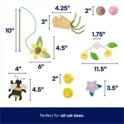 Frisco Spring Plush, Teaser, Ball & Tunnel Variety Pack Cat Toy With Catnip, 10 Count 9 Frisco Spring Plush, Teaser, Ball & Tunnel Variety Pack Cat Toy With Catnip, 10 Count -Chewy 541590 PT2. AC SS1800 V1672936931