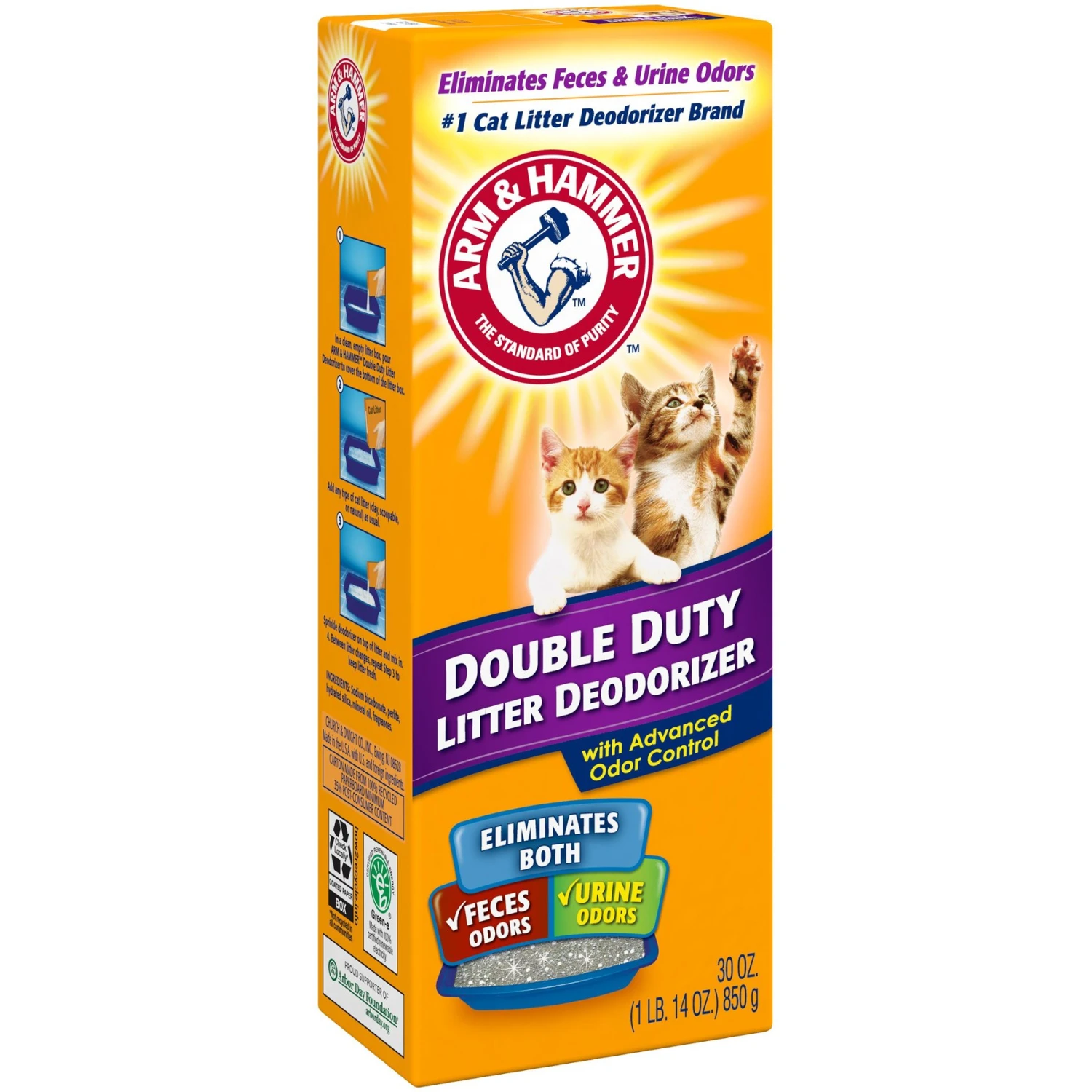 Frisco Multi-Cat Fresh Scented Clumping Clay Cat Litter & Arm & Hammer Litter Baking Soda Double Duty Cat Litter Deodorizer 9 Frisco Multi-Cat Fresh Scented Clumping Clay Cat Litter & Arm & Hammer Litter Baking Soda Double Duty Cat Litter Deodorizer - Image 7