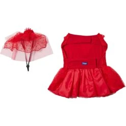 Frisco Red Ruffle Dog & Cat Dress + Headpiece 14 Frisco Red Ruffle Dog & Cat Dress + Headpiece -Chewy 707286 PT5. AC SS1800 V1689277340