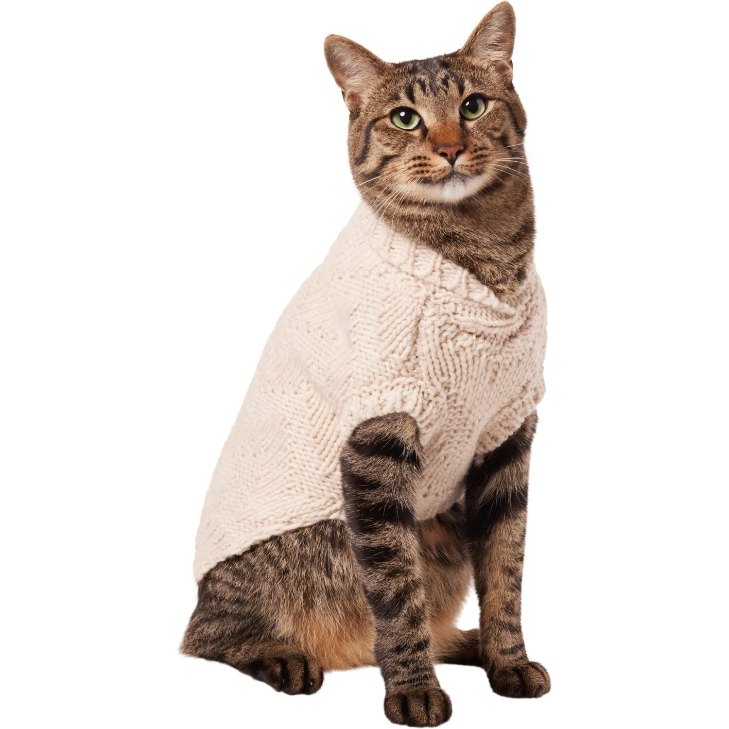 Frisco Sherpa Lined Chunky Cable Knit Dog & Cat Sweater 3 Frisco Sherpa Lined Chunky Cable Knit Dog & Cat Sweater