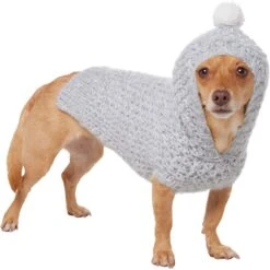Frisco Heathered Chunky Dog & Cat Hooded Sweater 12 Frisco Heathered Chunky Dog & Cat Hooded Sweater -Chewy 720454 PT2. AC SS1800 V1703194382