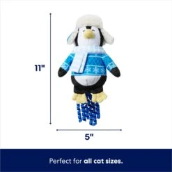Frisco Holiday Penguin Plush Kicker Cat Toy With Catnip 7 Frisco Holiday Penguin Plush Kicker Cat Toy With Catnip -Chewy 740086 PT1. AC SS1800 V1695047779
