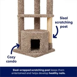 Frisco 64-in Real Carpet Wooden Cat Tree And Condo 9 Frisco 64-in Real Carpet Wooden Cat Tree And Condo -Chewy 914950 PT2. AC SS1800 V1697733055