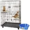 Frisco Collapsible Wire Cat Cage Playpen & Van Ness High Side Corner Cat Litter Pan, Blue 2 Frisco Collapsible Wire Cat Cage Playpen & Van Ness High Side Corner Cat Litter Pan, Blue -Chewy 933382 MAIN. AC SS1800 V1692304957