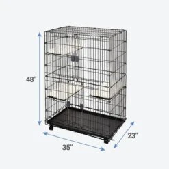 Frisco Collapsible Wire Cat Cage Playpen & Van Ness High Side Corner Cat Litter Pan, Blue 13 Frisco Collapsible Wire Cat Cage Playpen & Van Ness High Side Corner Cat Litter Pan, Blue -Chewy 933382 PT2. AC SS1800 V1692304951