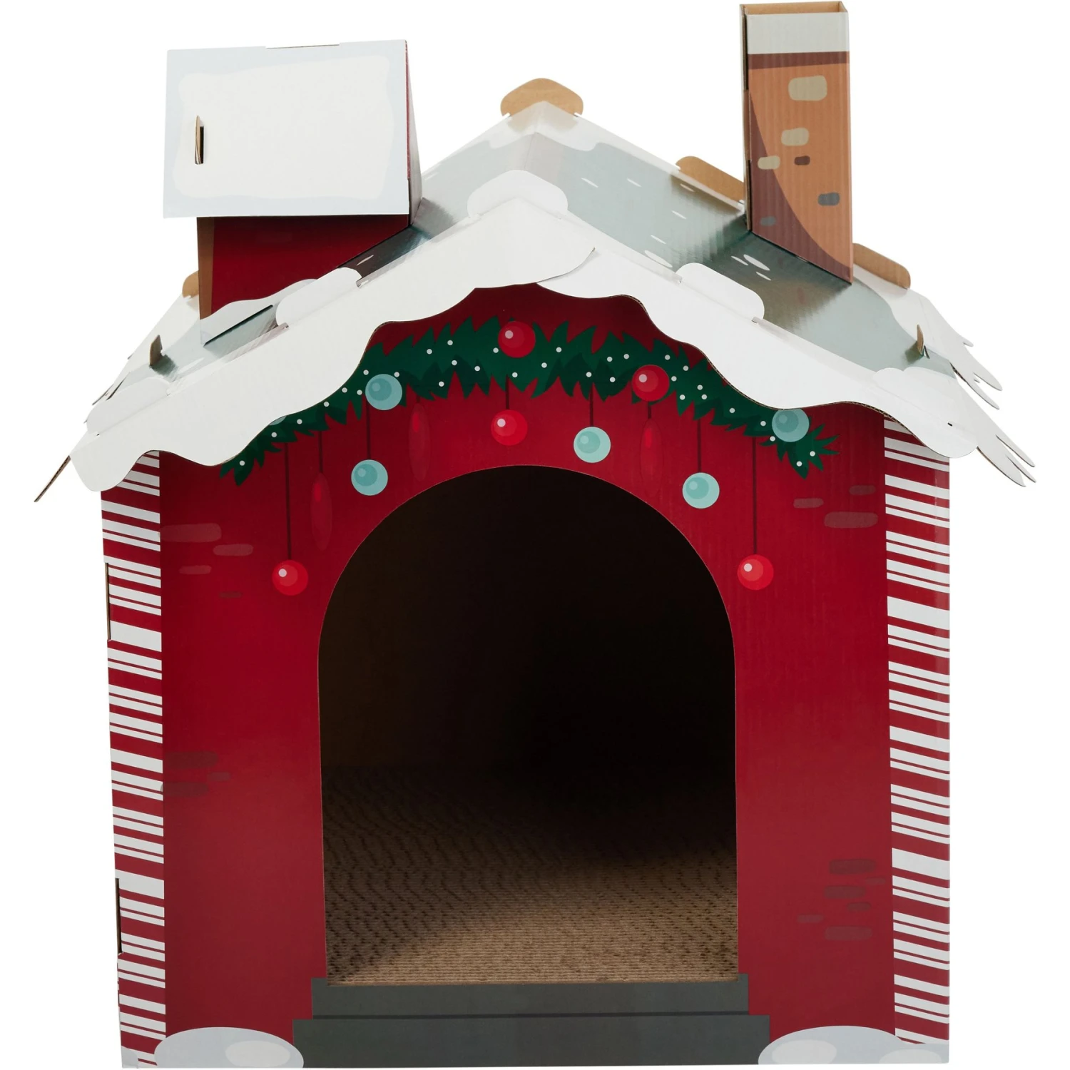 Frisco Holiday Gift Box Cardboard Cat House & Frisco Holiday Santa's Workshop Cardboard Cat House 10 Frisco Holiday Gift Box Cardboard Cat House & Frisco Holiday Santa's Workshop Cardboard Cat House - Image 8